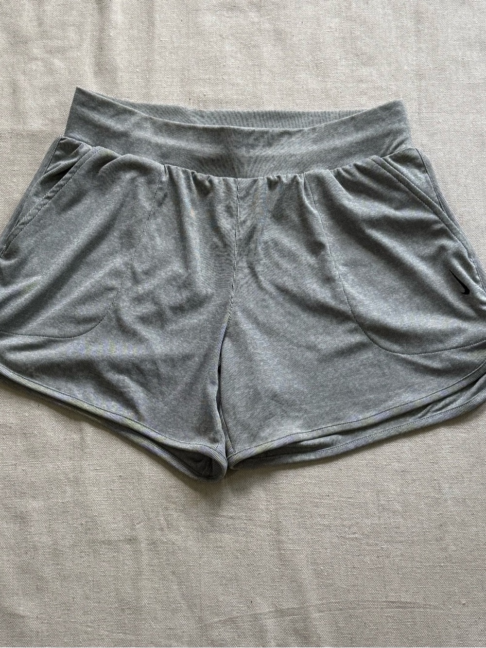 NWT Nike Yoga Dri-FIT Gray Shorts – M